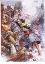 Dollard schlägt seinen letzten Schlag 1658, ca. 1920